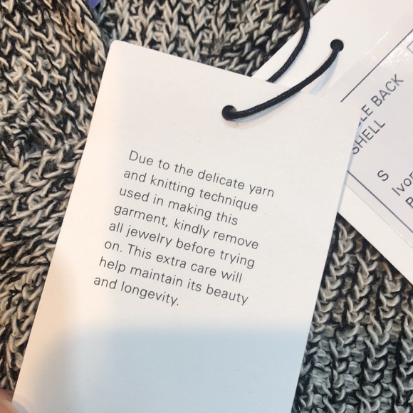 Theory Cable-Back Wool-Blend Shell - Picture 8 of 11